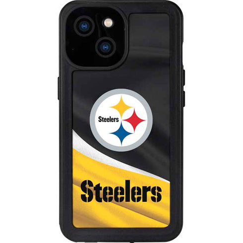 NFL Pittsburgh Steelers iPhone 15 Waterproof Case